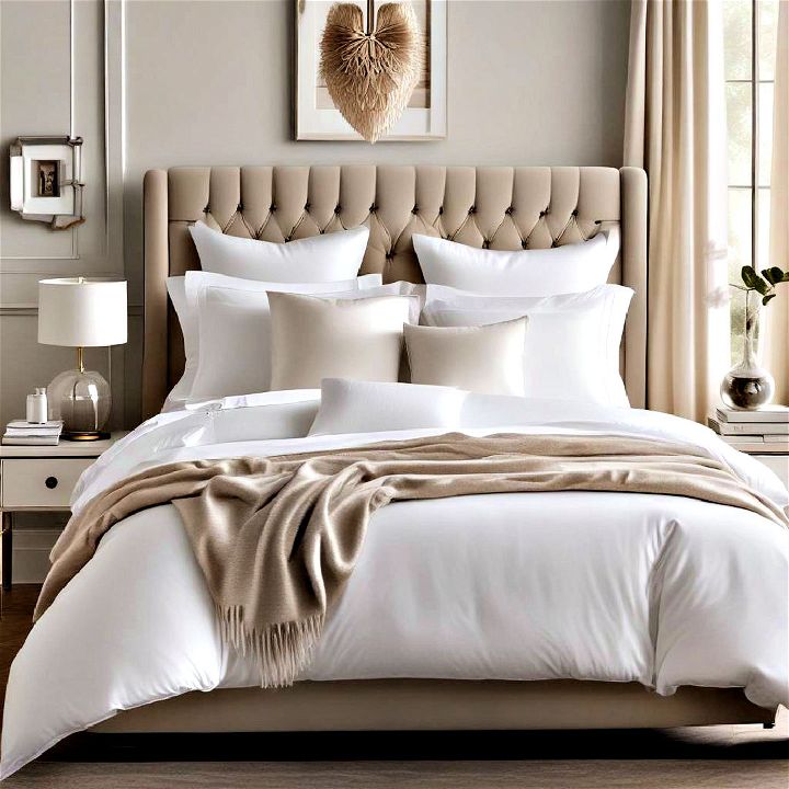 comfortable luxurious bedding