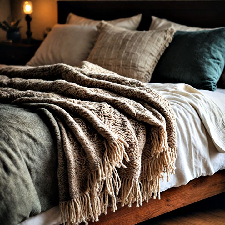 comfy wool throw for chilly nights