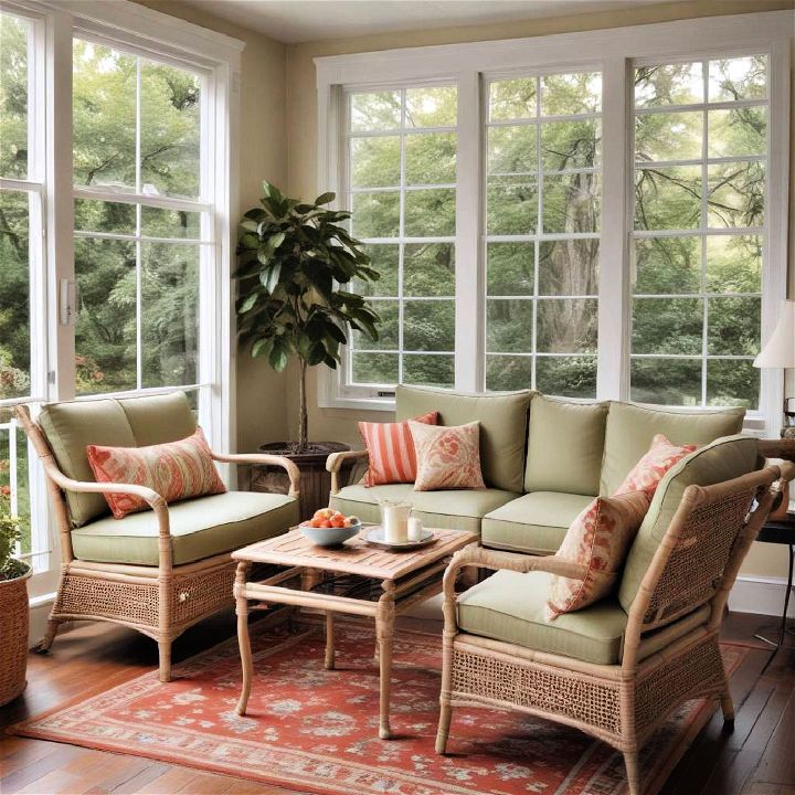 compact furniture for small sunroom