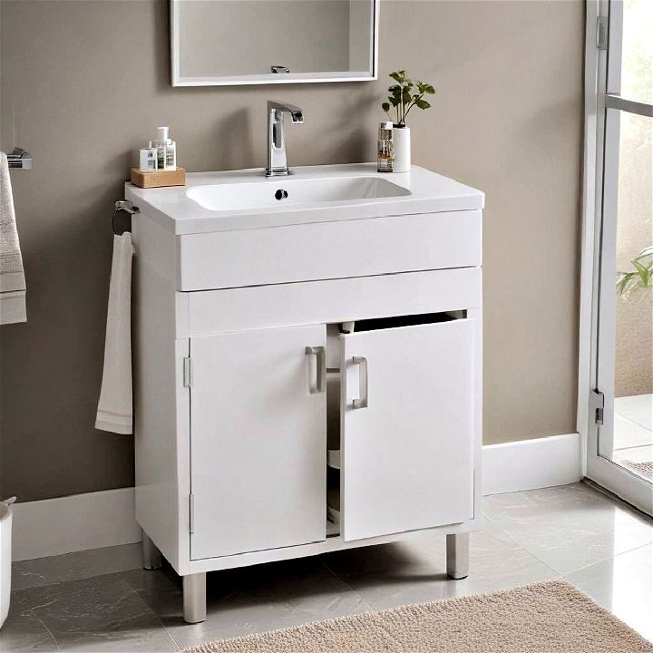 compact vanity sink combo for small bathroom