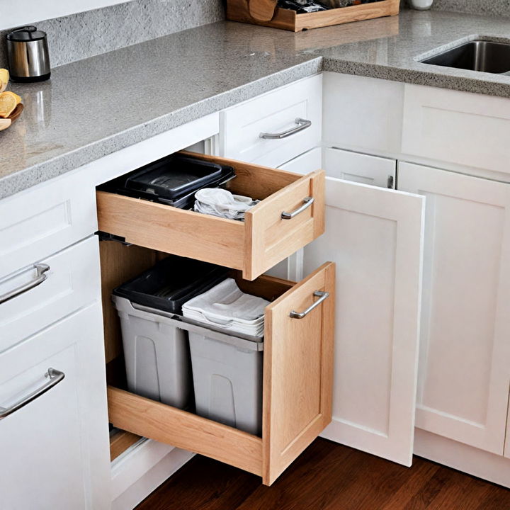 concealed trash bins for your kitchen