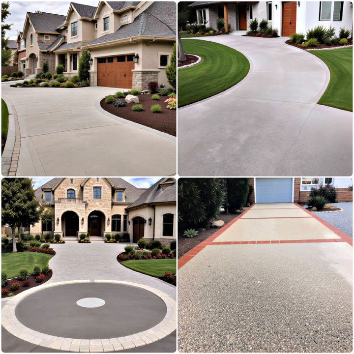 concrete driveway ideas