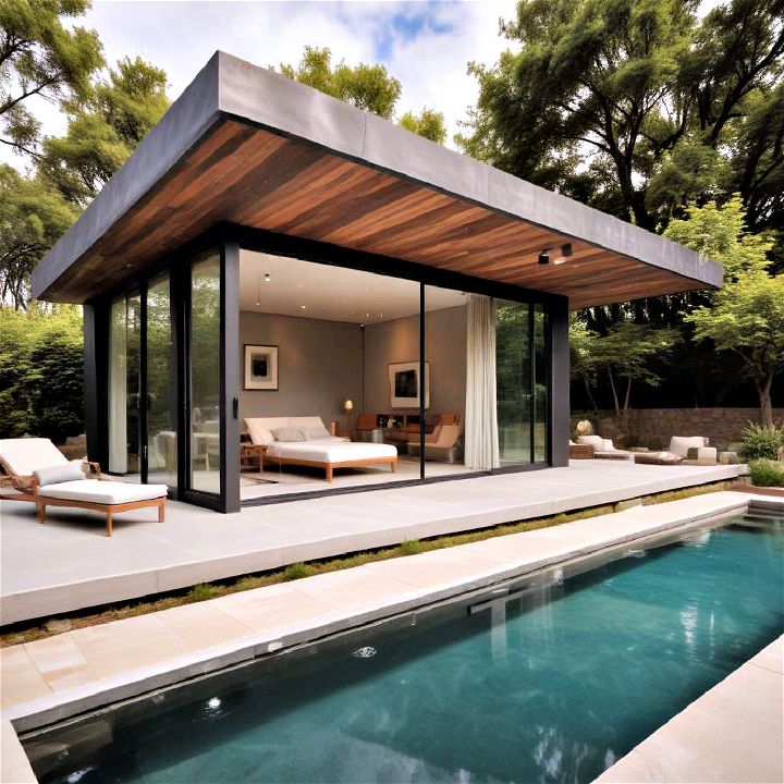 convertible space pool house