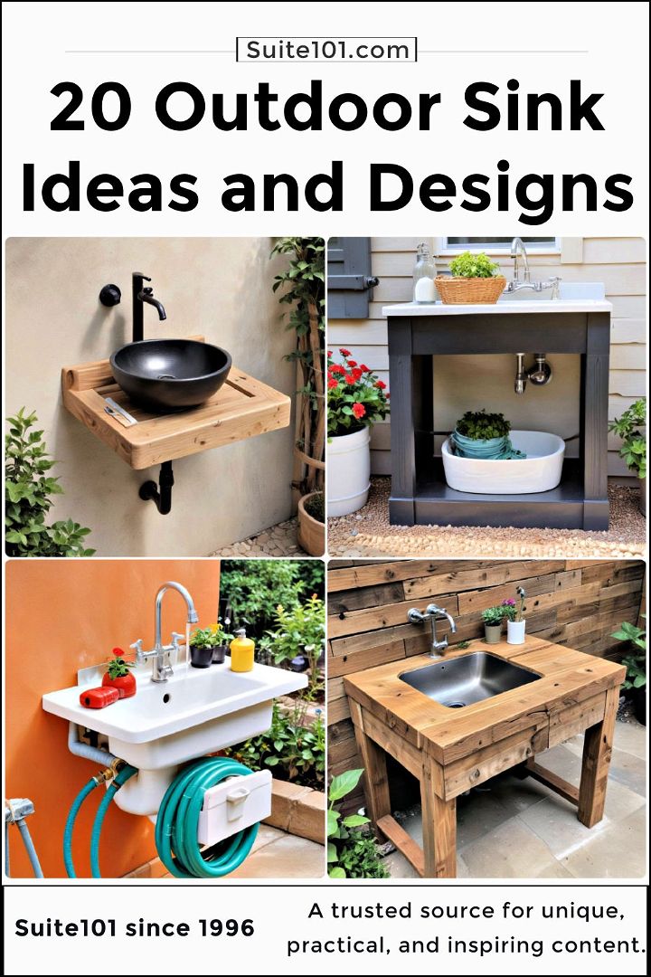 cool outdoor sink ideas