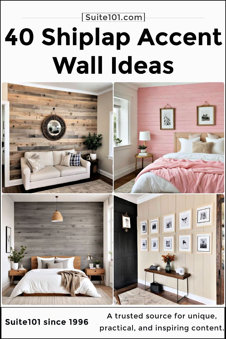 cool shiplap accent wall ideas