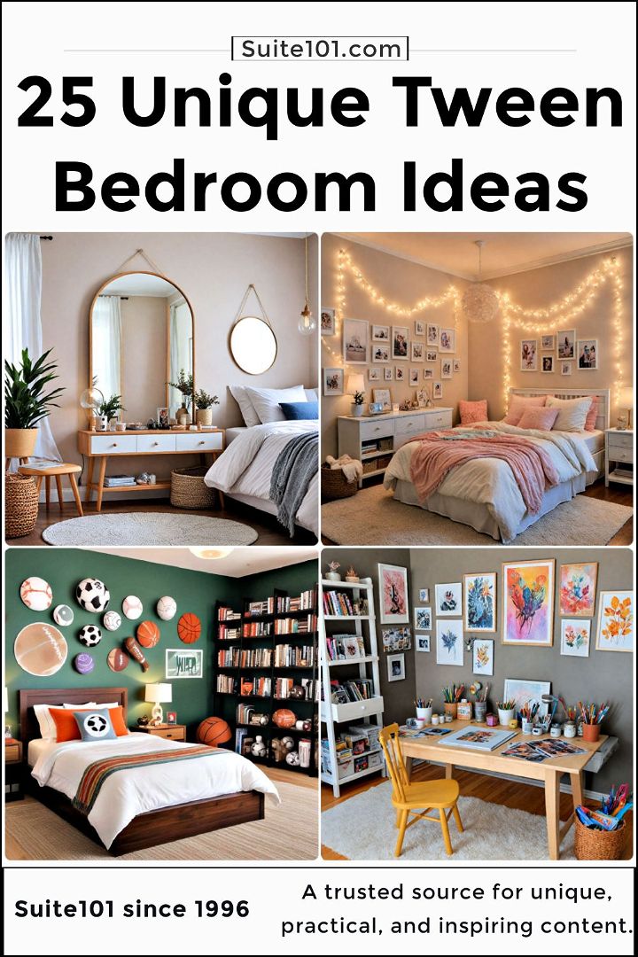 cool tween bedroom ideas