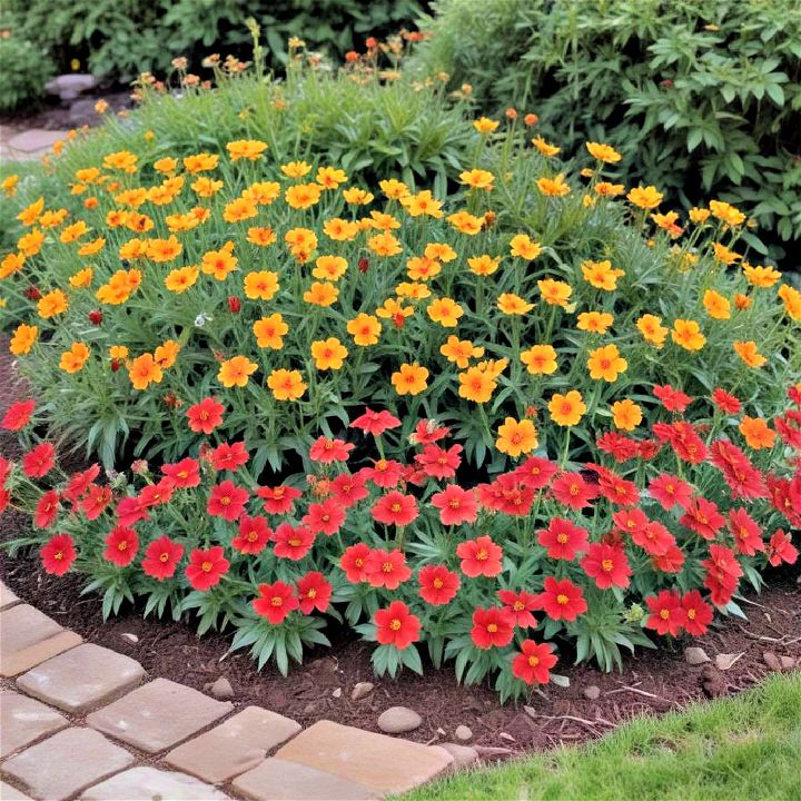coreopsis for perennial flower bed