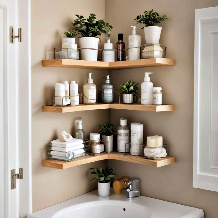 corner shelves bathroom furniture