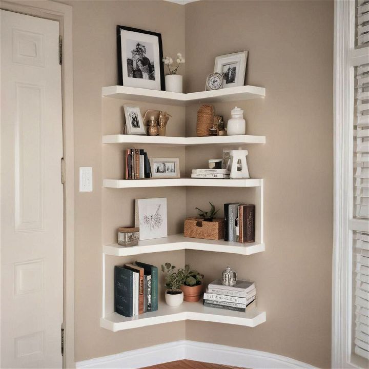 corner shelves to keep essentials