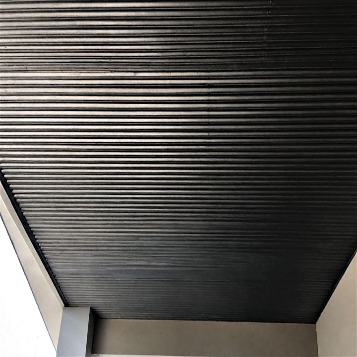 corrugated metal sheets ceiling