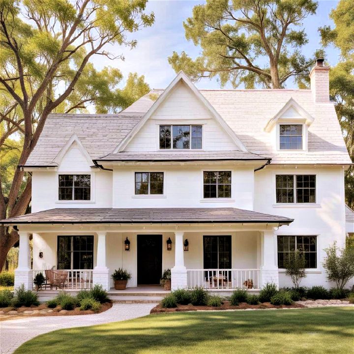 cottage style chalk white home