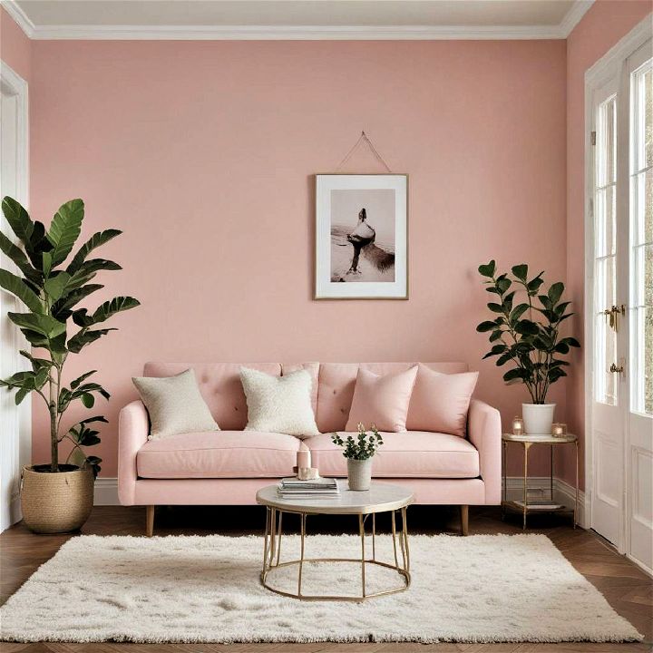 cozy and invitin paint with blush tones