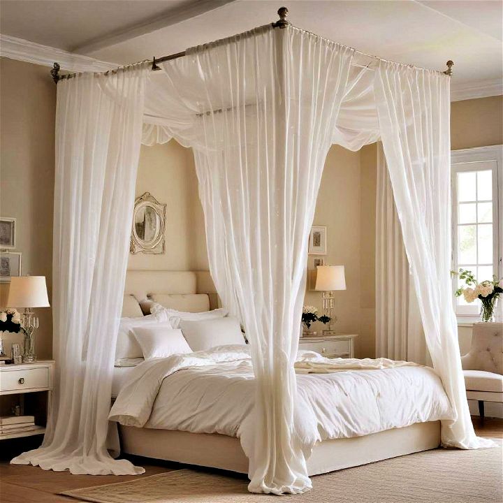 cozy and romantic canopy curtain