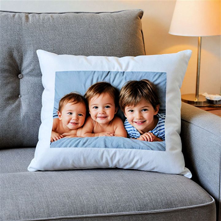 cozy and unique photo pillow