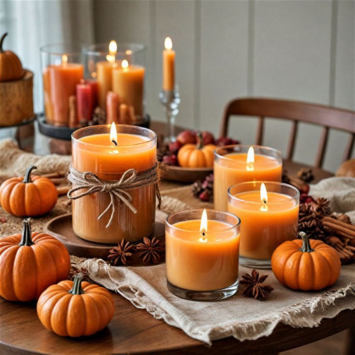 cozy autumn scented candle