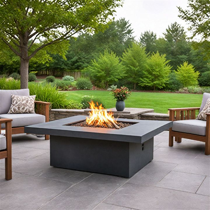 cozy fire table for outdoor evenings