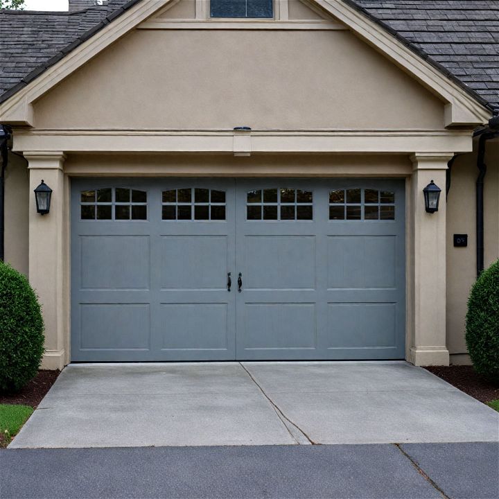 cozy grey garage doors
