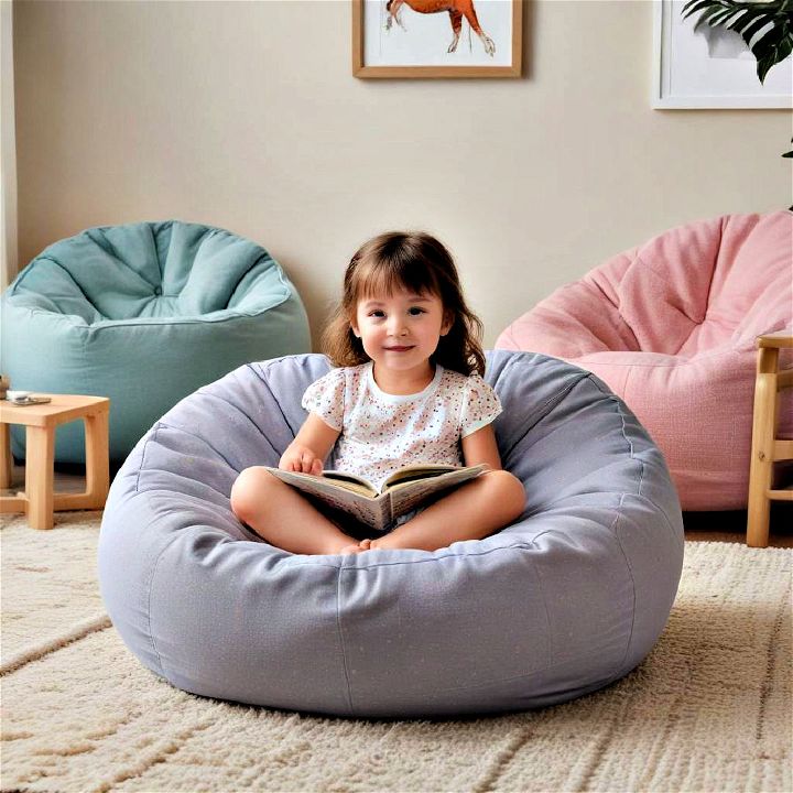 cozy kid friendly bean bag chairs