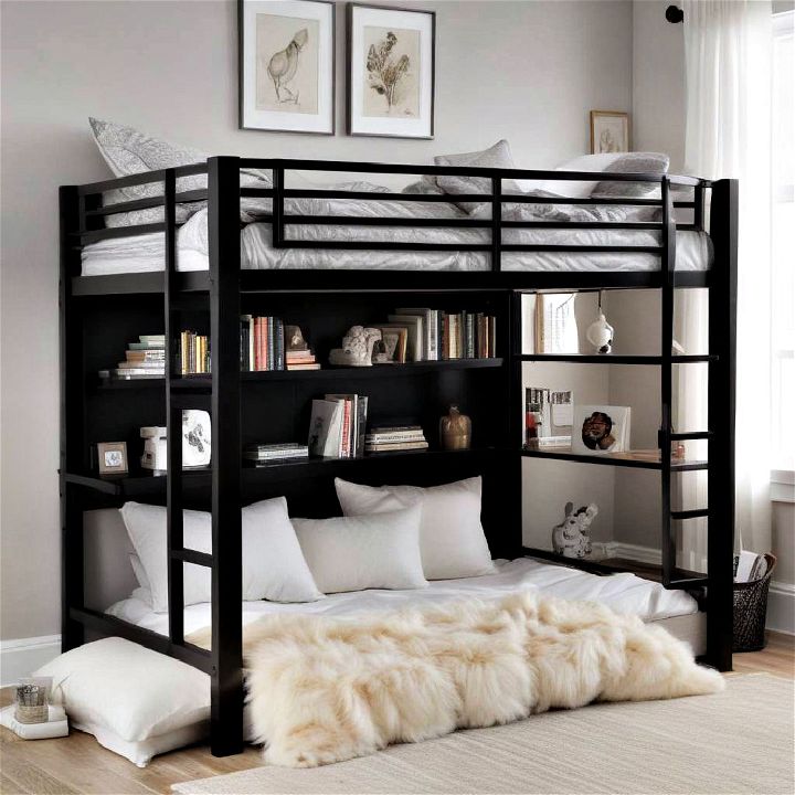 cozy nook with reading bunk bed