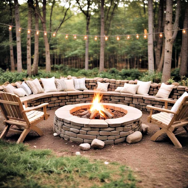 cozy outdoor fire pit