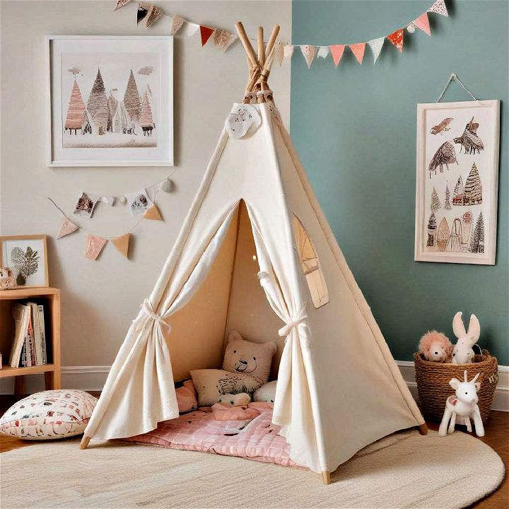 cozy play tent and teepee