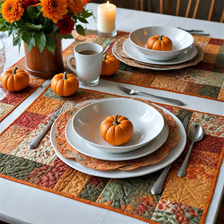 cozy quilted placemats