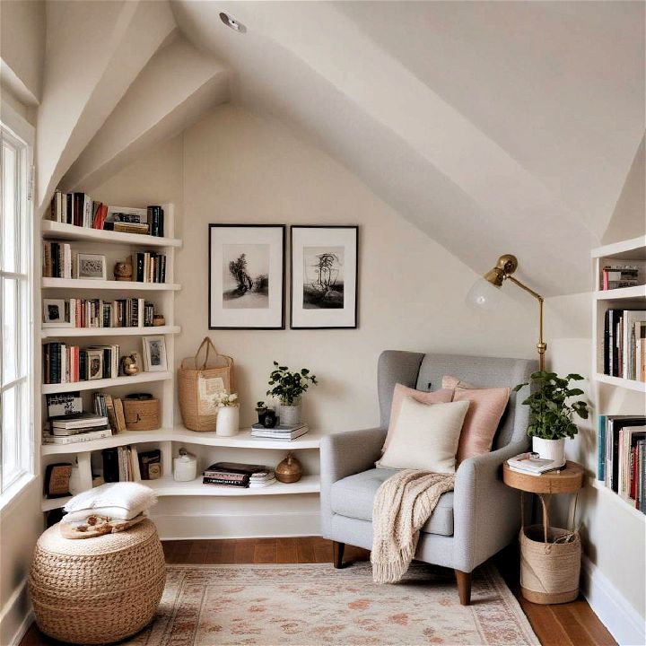 cozy reading nook for reading and relaxation