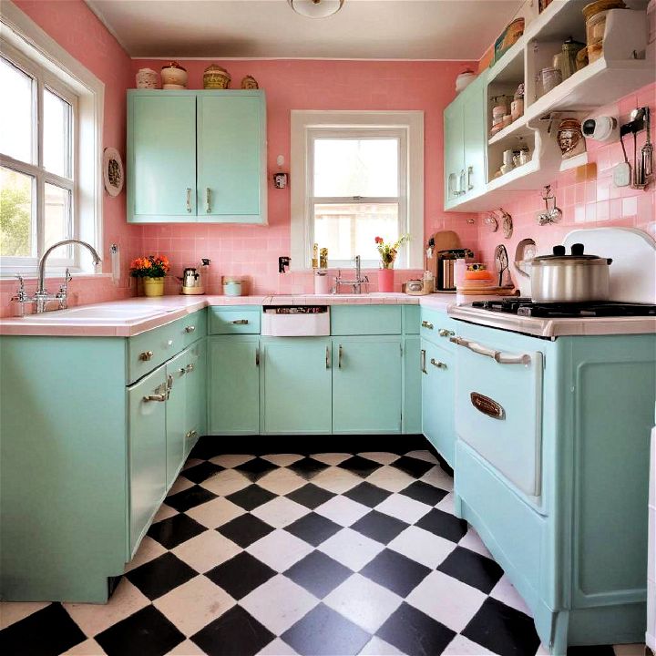 cozy retro charm kitchenettes