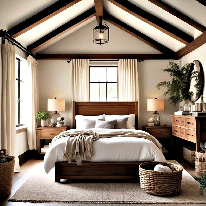 cozy rustic bedroom