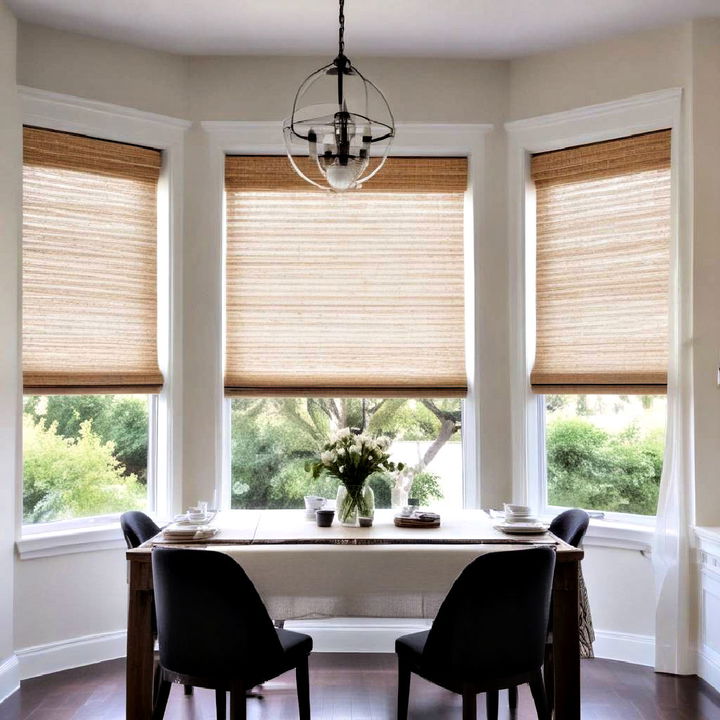 cozy woven wood shades