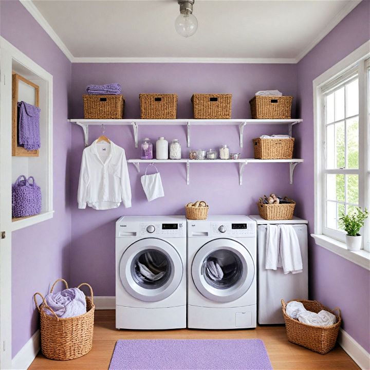 create a soft look with lavender paint