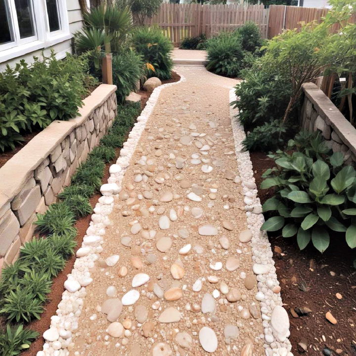 crushed shell walkway