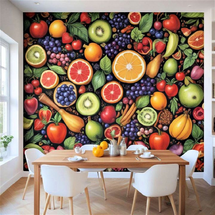 culinary themed murals