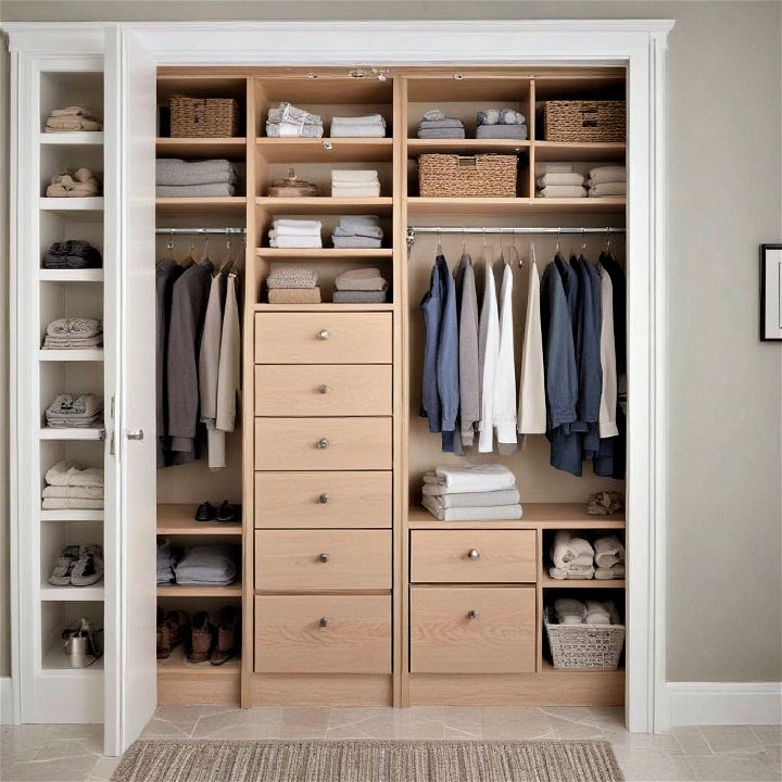 custom closet to maximize space