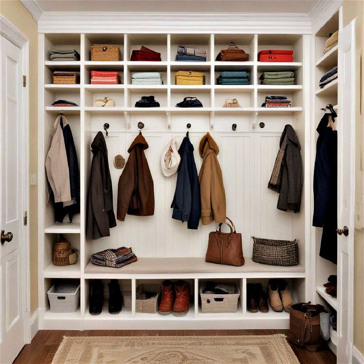custom cubbies for an orderly closet