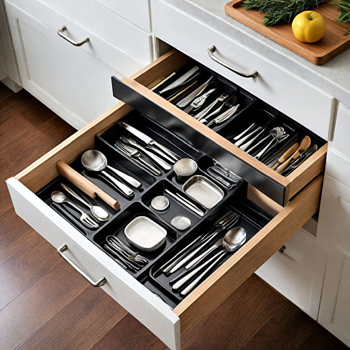 custom fit kitchen drawer organizer