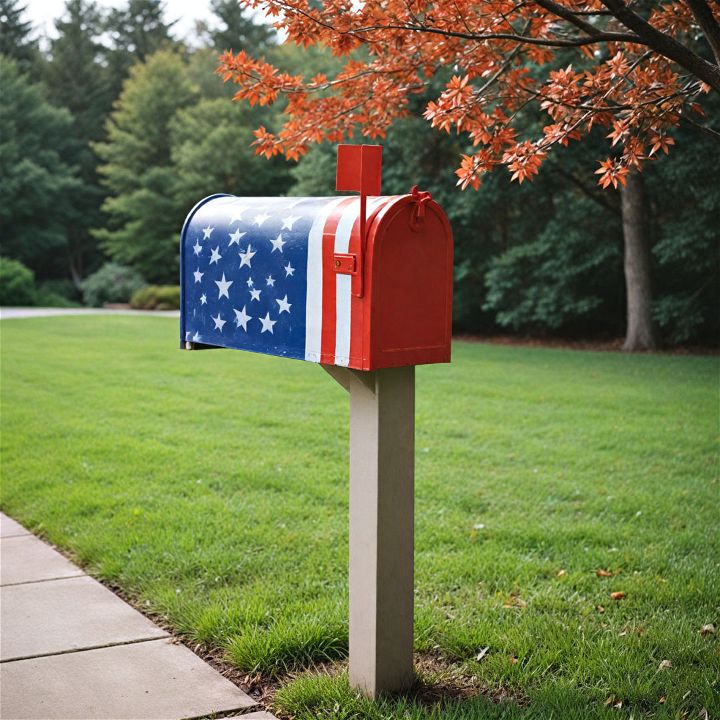 custom flag mailbox design