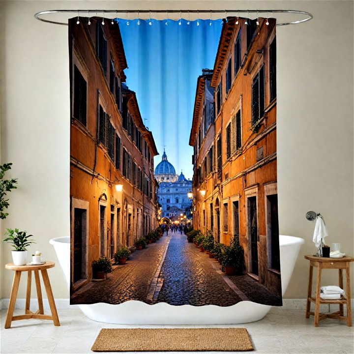 custom photography shower curtain