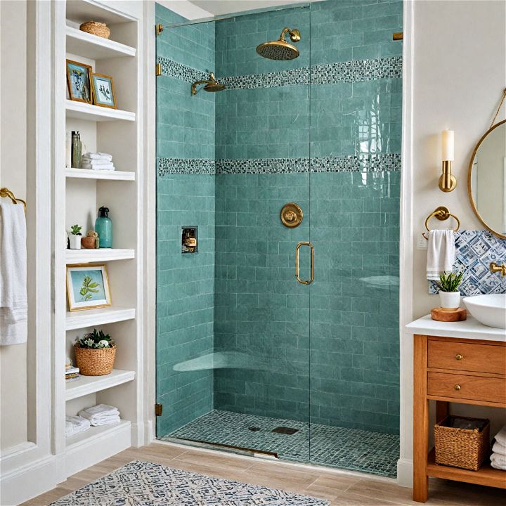 custom tile design for shower