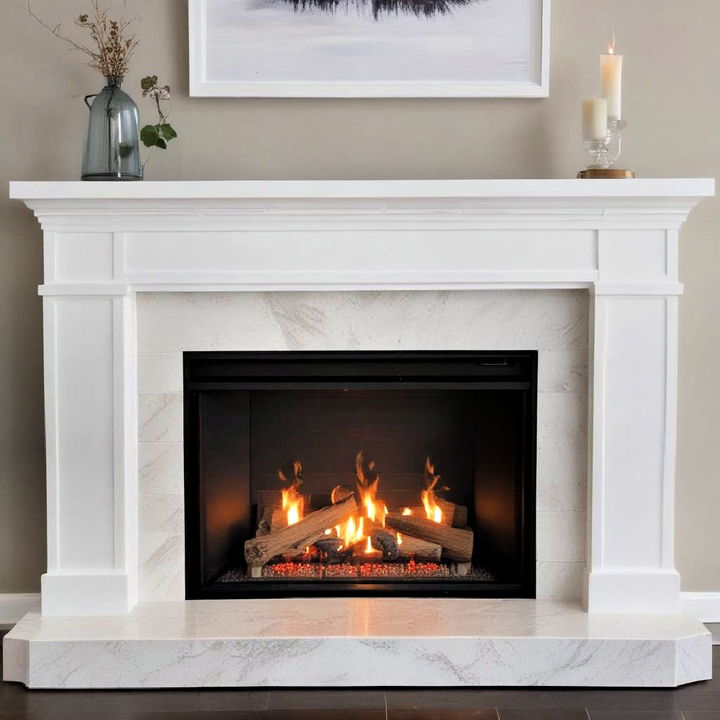 custom wrap around gas fireplace