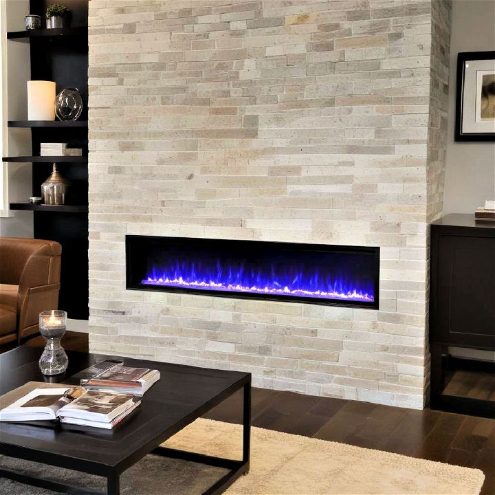 customize electric linear fireplace