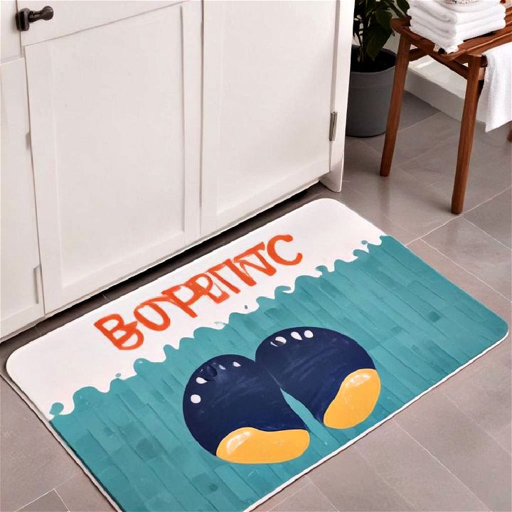 customized shower mat