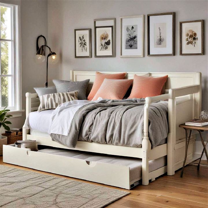 daybed with slide out desk