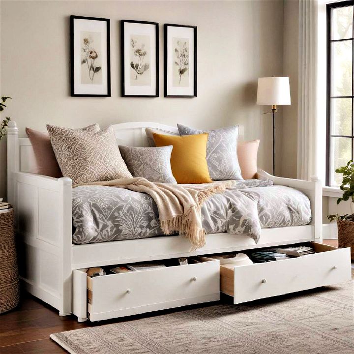 daybed with storage idea