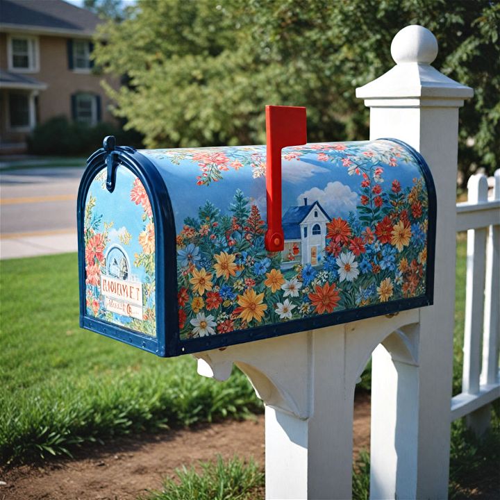 decorate mailbox wrap