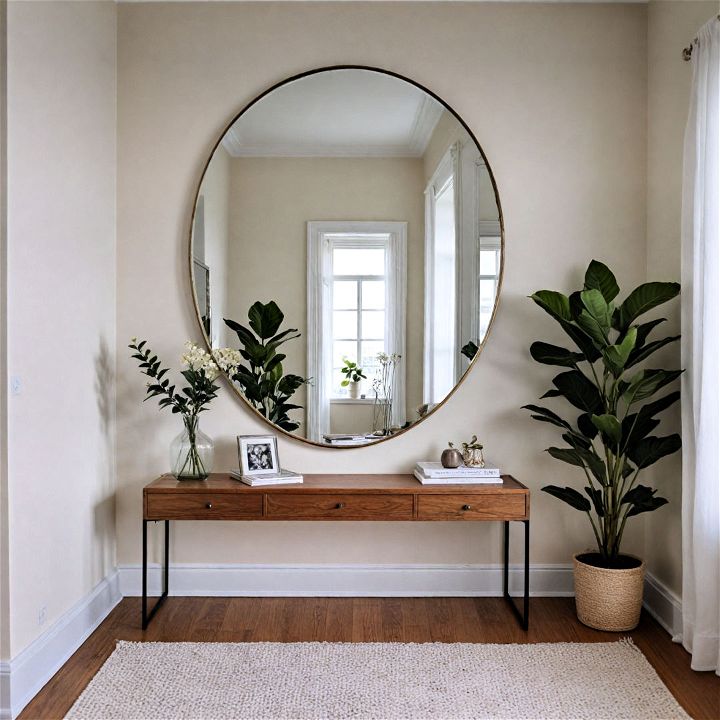 decorative and minimalistic mirror decor