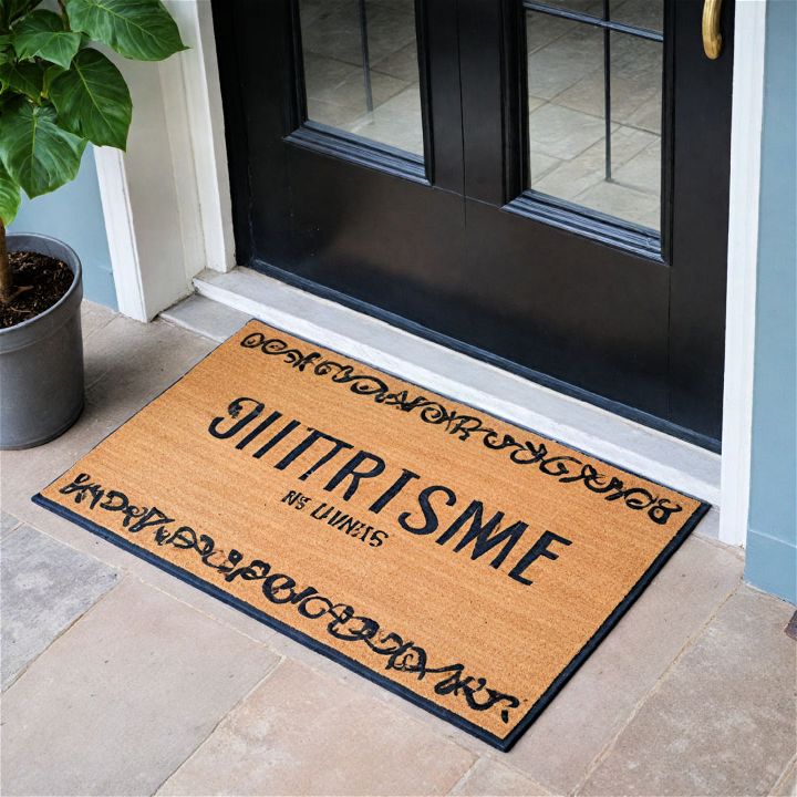 decorative and personalized doormat