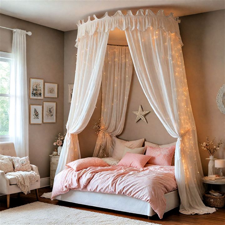 decorative and whimsical bed canopy
