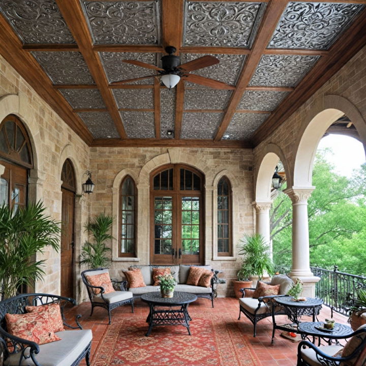 decorative faux tin tile ceiling