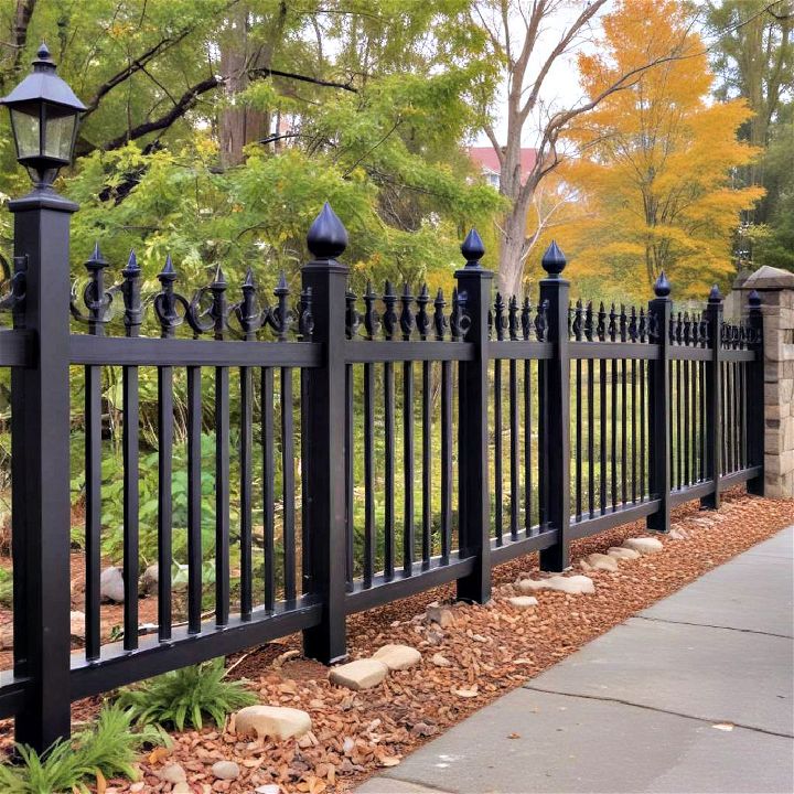 decorative fencing for driveway